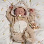 BABESIDE Lifelike Reborn Baby Dolls Boy - 17-Inch Baby Soft Body Realistic-Newborn Baby Dolls Full Body Vinyl Silicone Baby Doll Real Life Baby Dolls with Toy Accessories for Kids Age 3+