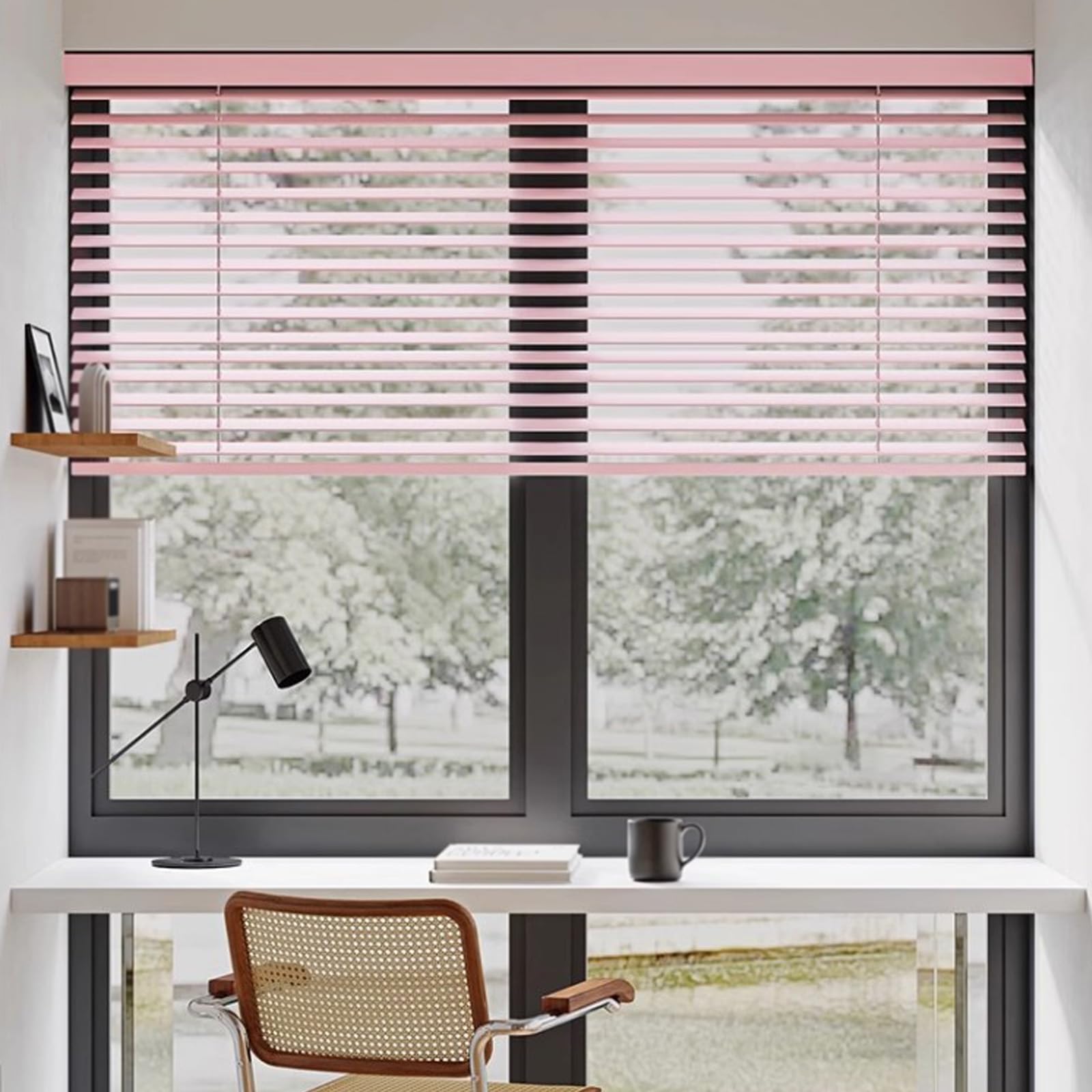 ZHUOZ1T Store Vénitien en Aluminium,Stores Occultants Horizontaux,Protection Solaire et Brise-Vue,Fixation au Mur et au Plafond,Kit de Montage Inclus,Personnalisable,Largeur x Hauteur (140x240cm