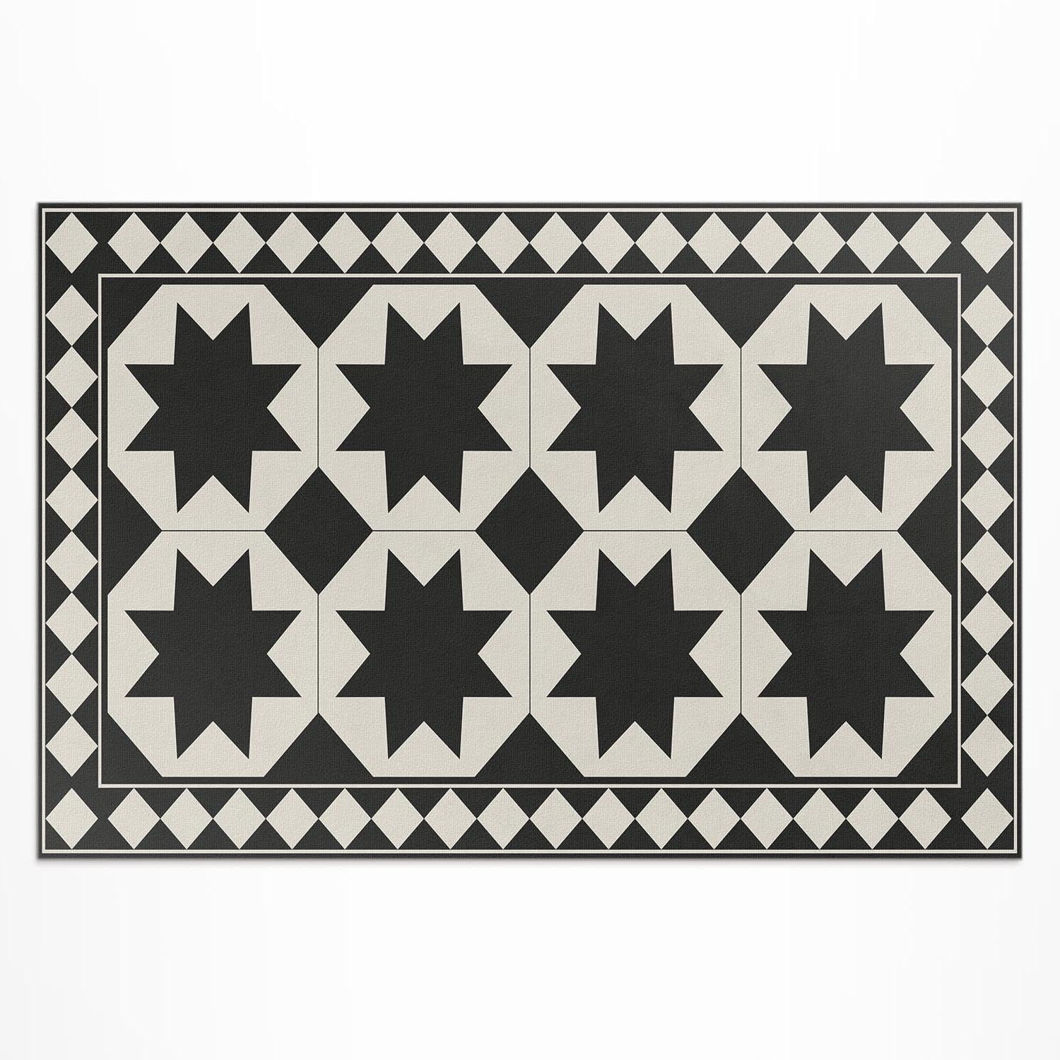 Tapis de terrasse rectangle 140x210 cm imperméable et résistant en PVC