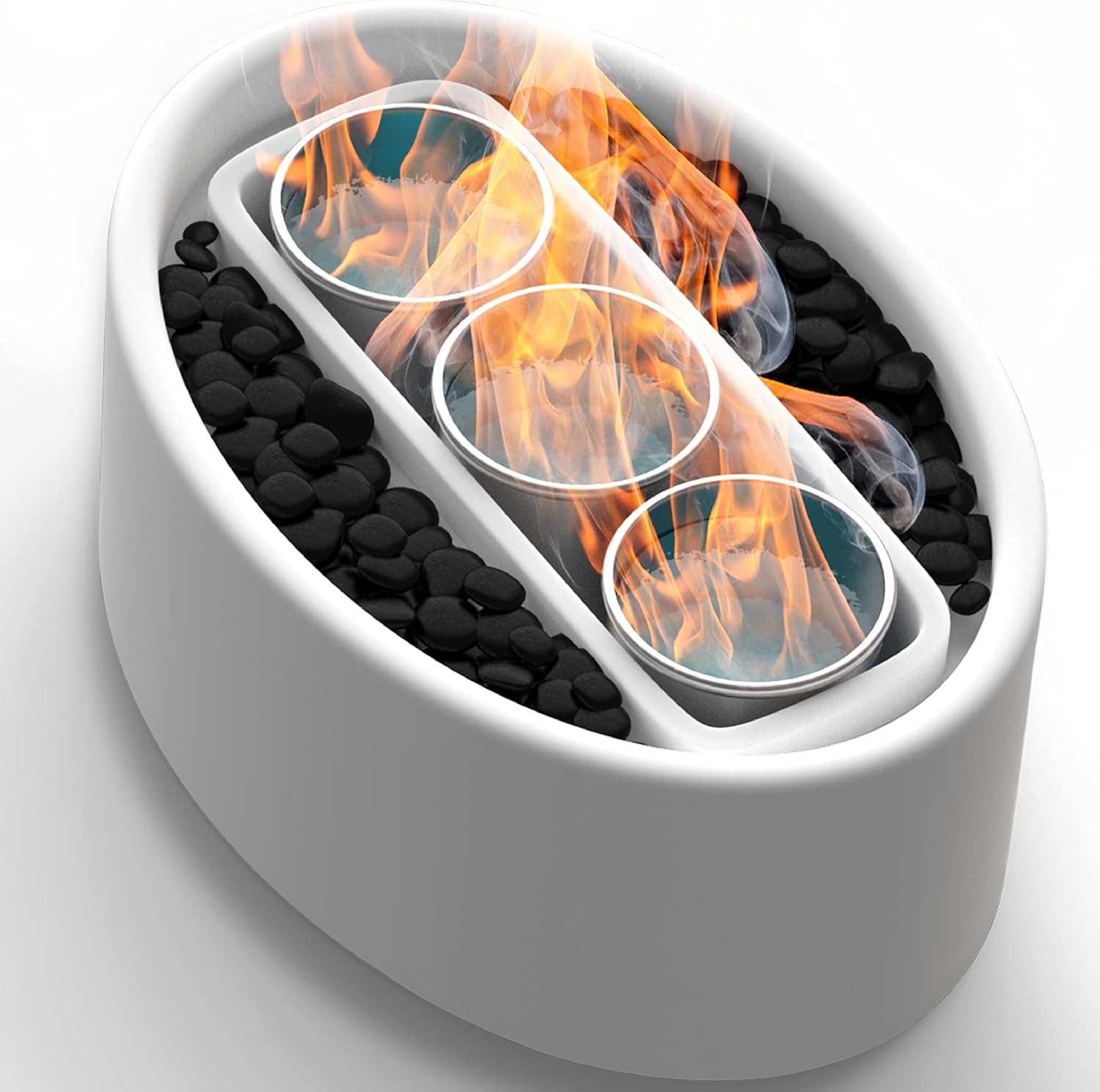 Vizayo Tabletop Fire Pit for Patio 14.2 x 10.2 inch