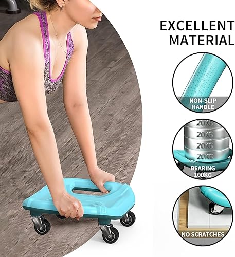 Miniatura 5 de PROIRON Rodillo abdominal con rodilleras para entrenamiento abdominal, rueda multifuncional para entrenamiento abdominal, rodillo abdominal con
