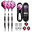 sanfeng Soft tip Darts Set 18 Gram - Professional Darts Plastic Tip with Brass Barrel + 50 Rubber o-Rings + Purple Aluminum Shafts + 6 Pattern Flights + 30 Tips for Electronic Dartboard