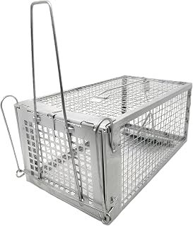 Fish Scale Humane Mouse Trap, Rat Cage Trap Suitable for Capturing Mice or Hamsters Alive, Friendly Small Animal Humane Live Cage Rat - 11.2'' X 5.5'' X 5''