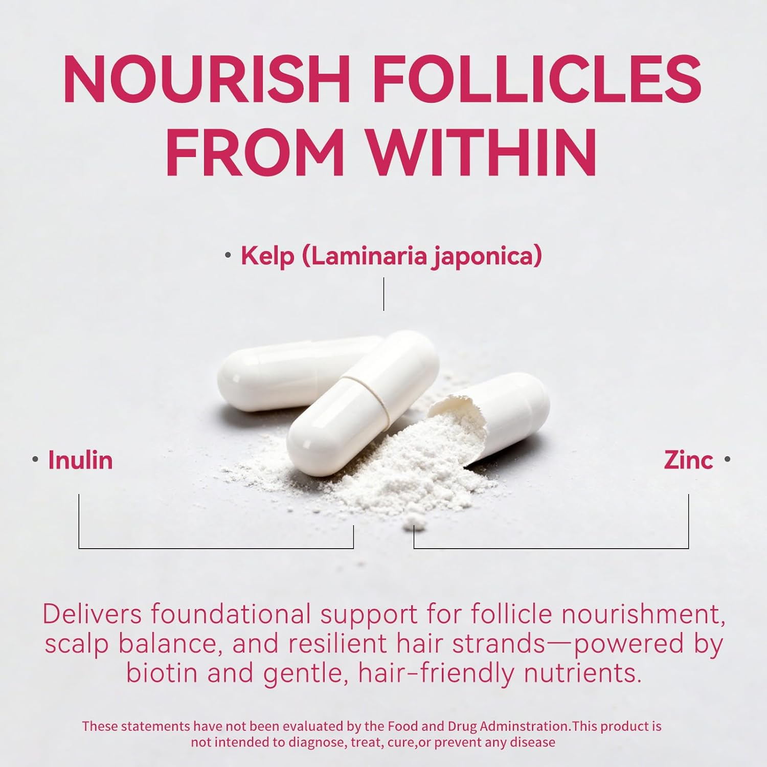 XKQ Hair Growth Supplements for Men & Women – Hair Skin and Nails Supplement with Biotin & Vitamins – Daily Wellness & Beauty Support for Busy Lifestyles – Clean Formula - Image 3