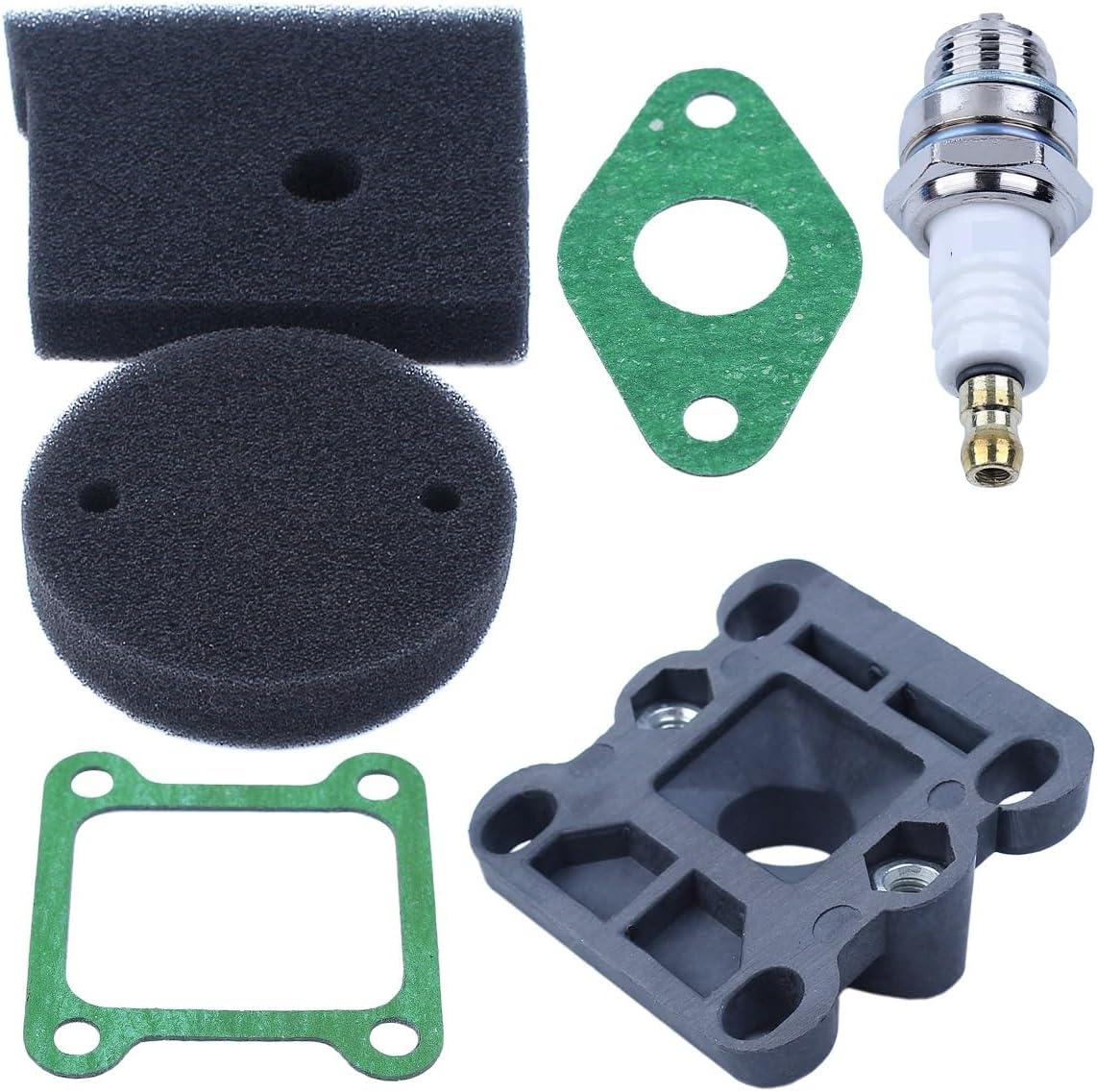 Air Filter Foam Carburetor Insulator Intake Manifold for Spark for Plug Gasket Kit for Robin NB411 2 Stroke Brush Cutter Trimmer Engine