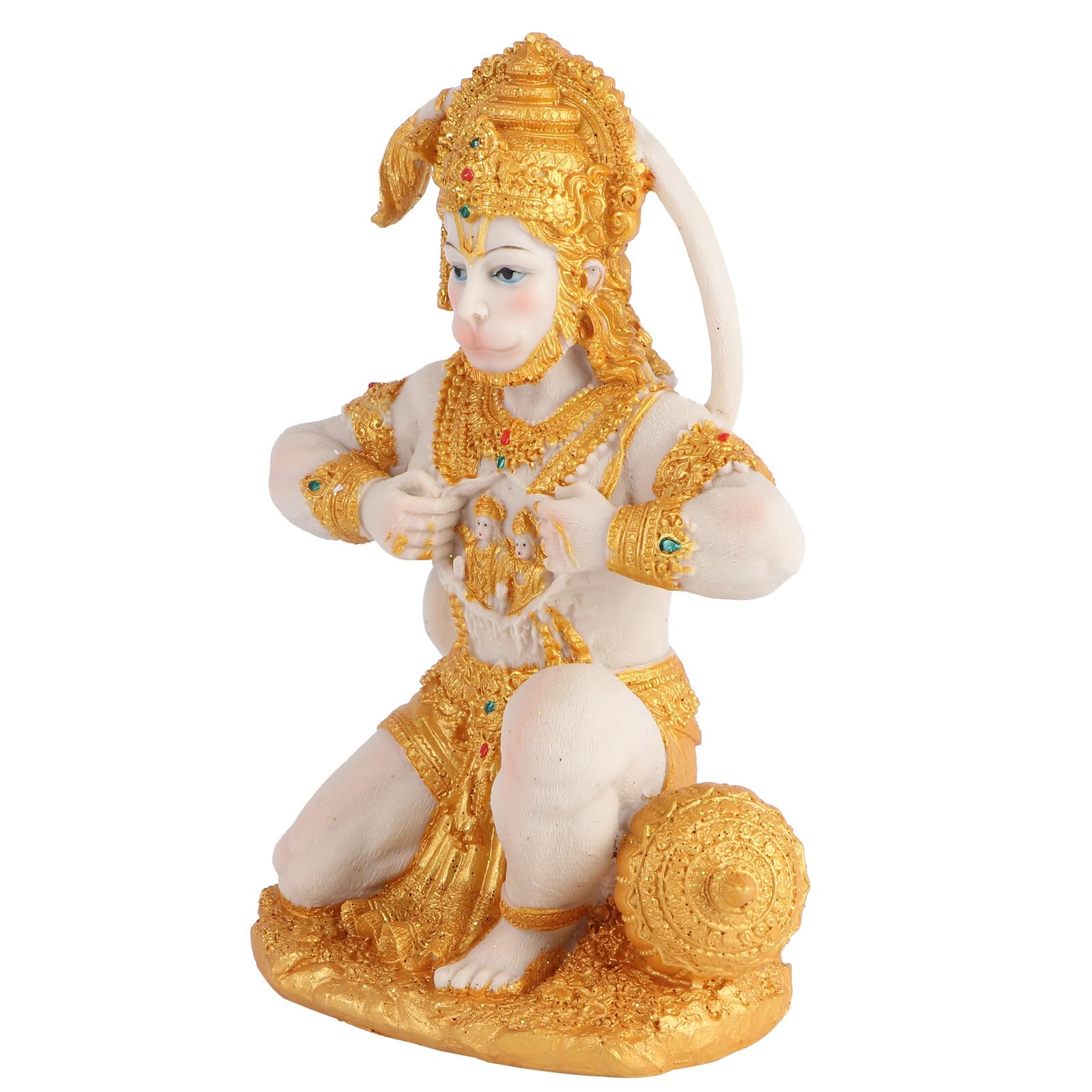 Figurine singe résine dorée style asiatique décoration bureau BESPORTBLE