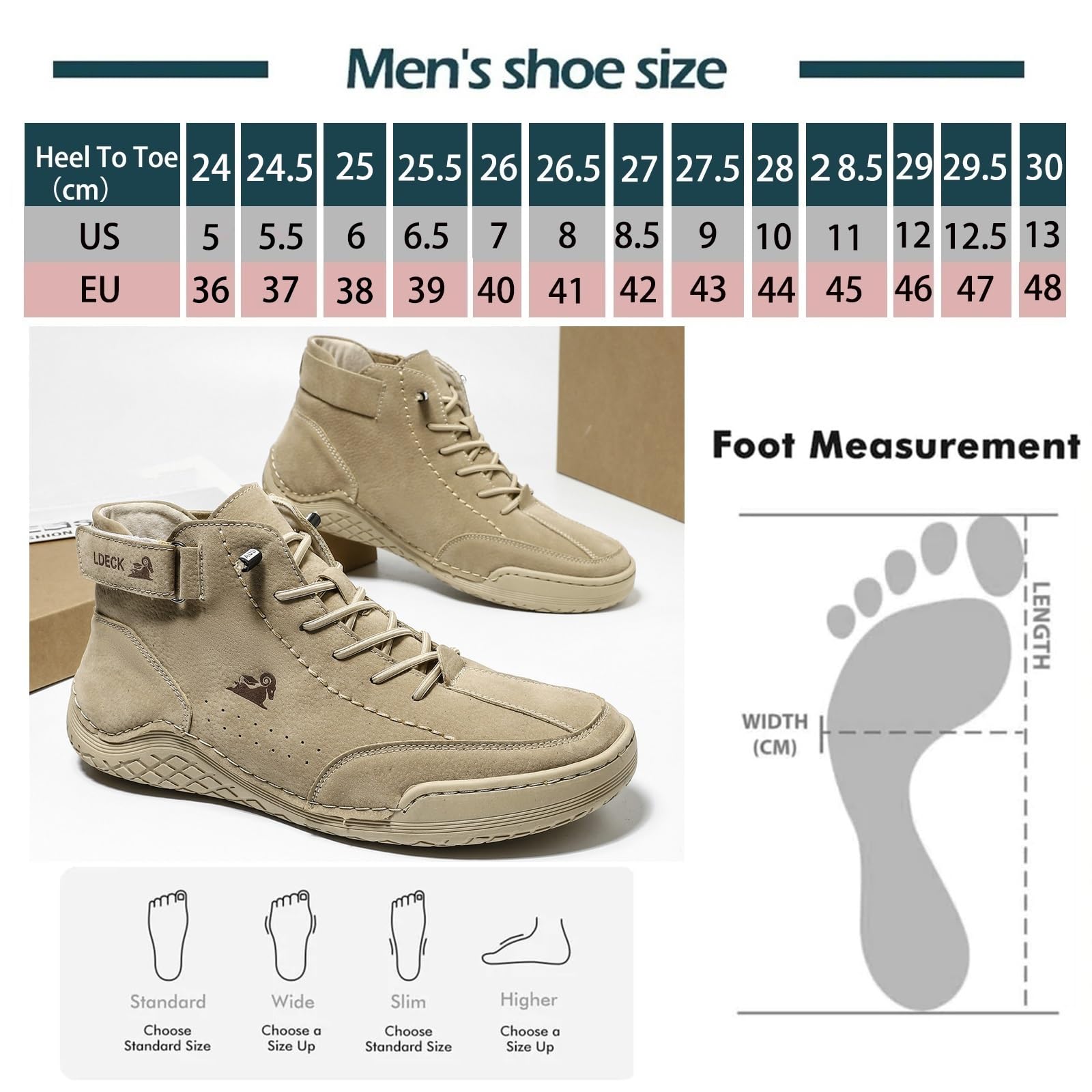 Bottes Hommes En Daim Faites Main - Imperméables, Antidérapantes, Confortables Pour Randonnée