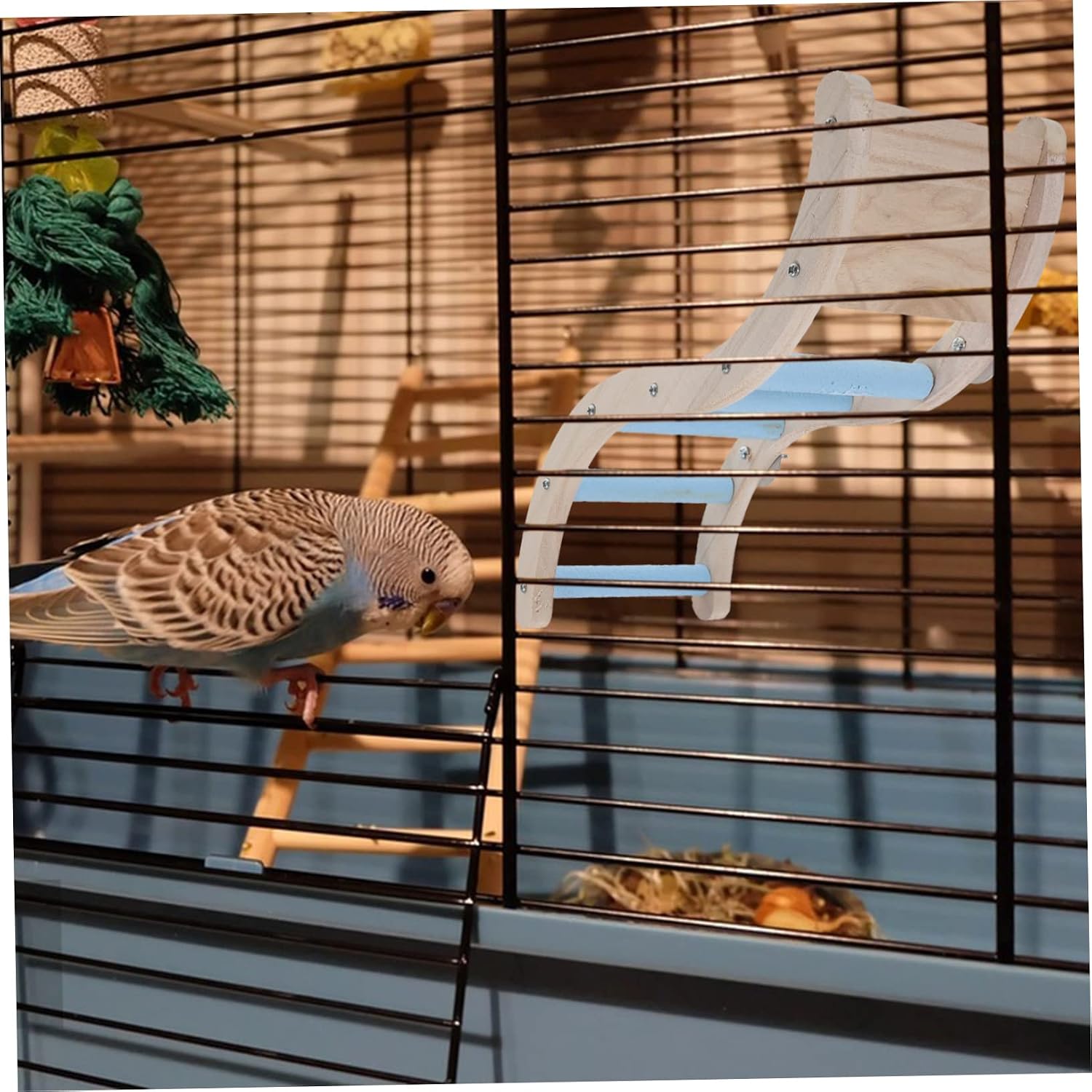 Bird Ladder for Plaything for Birds Parrot Ladder Toy Safe for Biting Stimulate Motor Skills