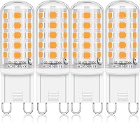 Auting G9 LED Izzó Meleg Fehér 2700K, 4W Energiatakarékos LED Égő 400 Lumen, Halogén Helyettesítő Kis Izzó, 4 Darabos Csomag 1