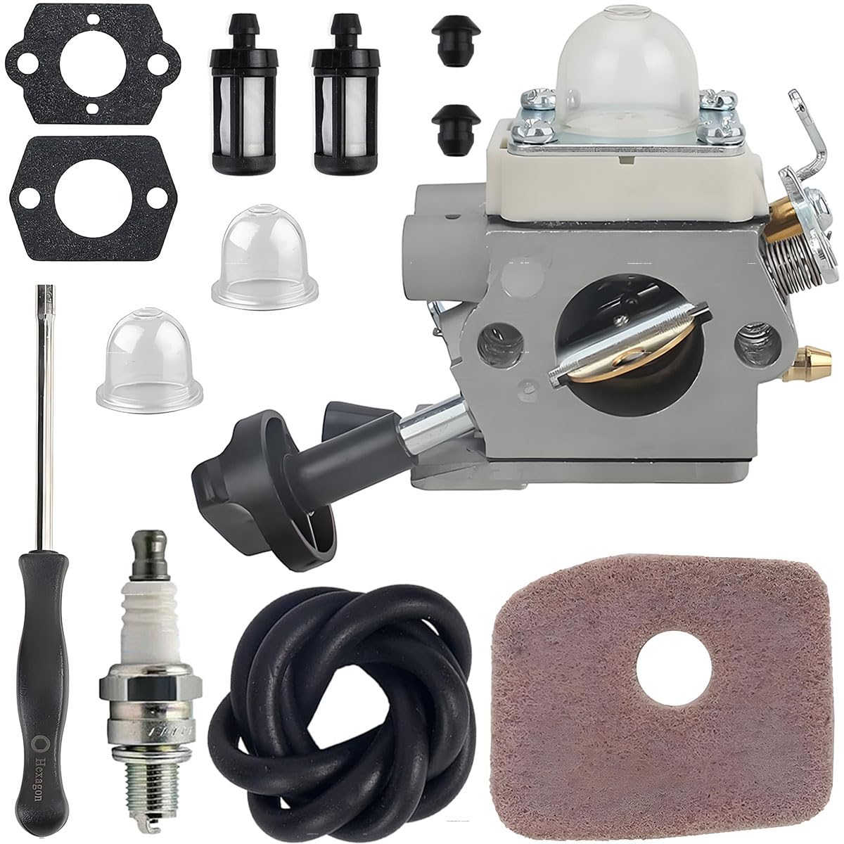 BG56 Carburateur pour BG56C SH56 Moteur souffleur Feuilles Manuel pièces C1M-S260B 4241-120-0632 4214-120-1800 4241-120-0622 4241-120-0615 avec 4214 120 1800 Filtre à air