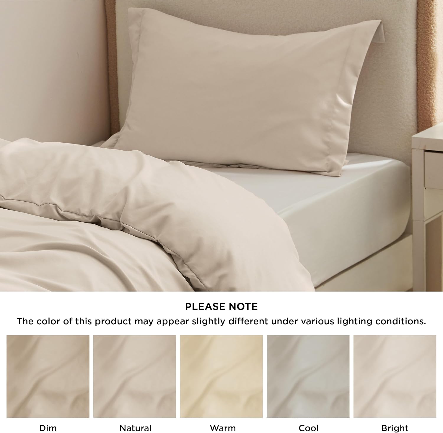 Bedsure Duvet Cover Twin/Twin XL Size - Soft Double Brushed Bedding Set for Kids & Adults, Zipper Closure, 2 Pieces, Includes 1 Duvet Cover (68"x90") & 1 Pillow Sham, NO Comforter, Linen thumbnail
