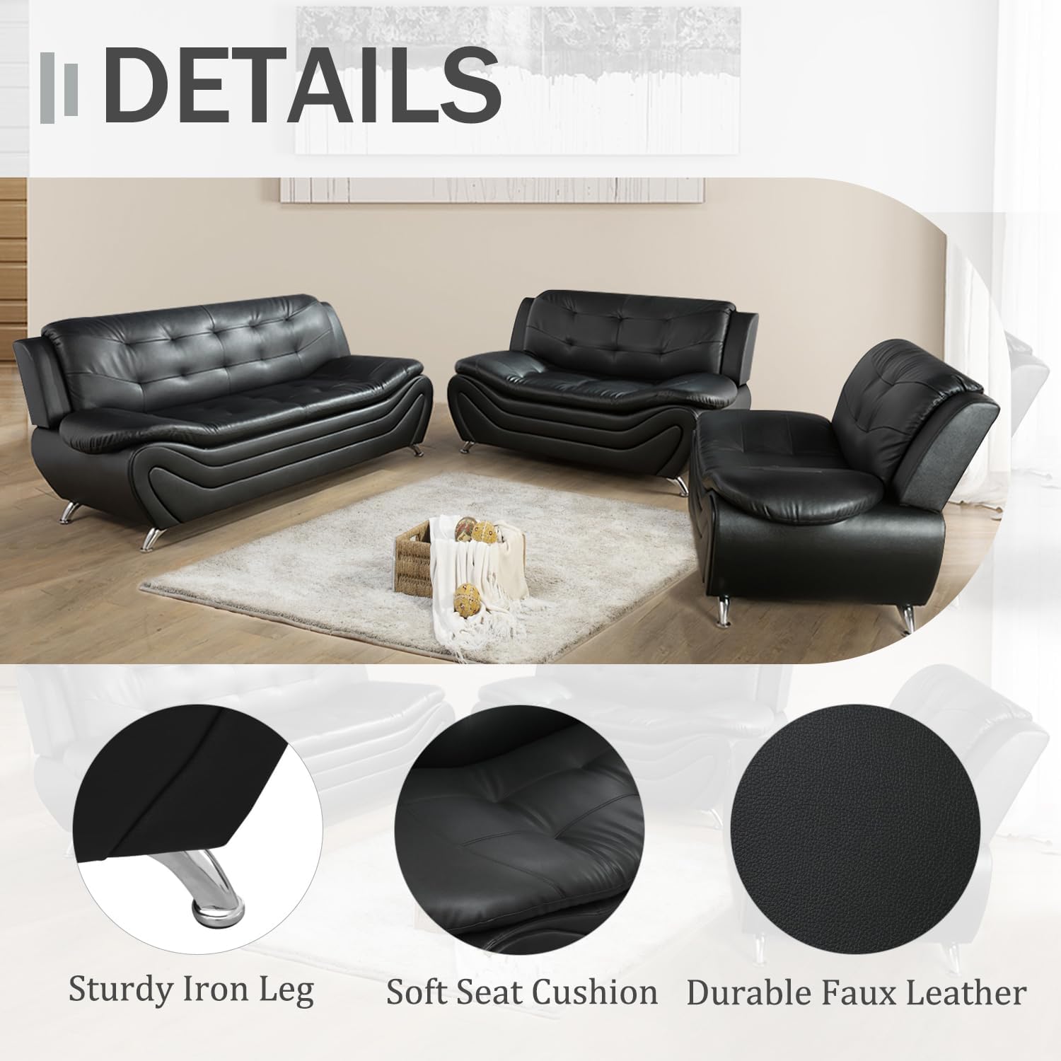 Contemporary AYCP Amazon.com: PT lether Functure Heve♡2025AW Living Vegan Set, Furniture Room パンツ