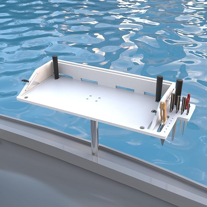 osemar 31" x 13" Bait Cutting Board for Boat with Rod