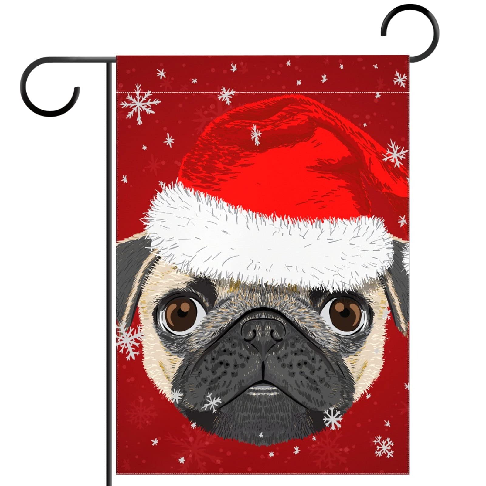 Drapeau de Noël carlin hipster flocon décoration extérieure - 7