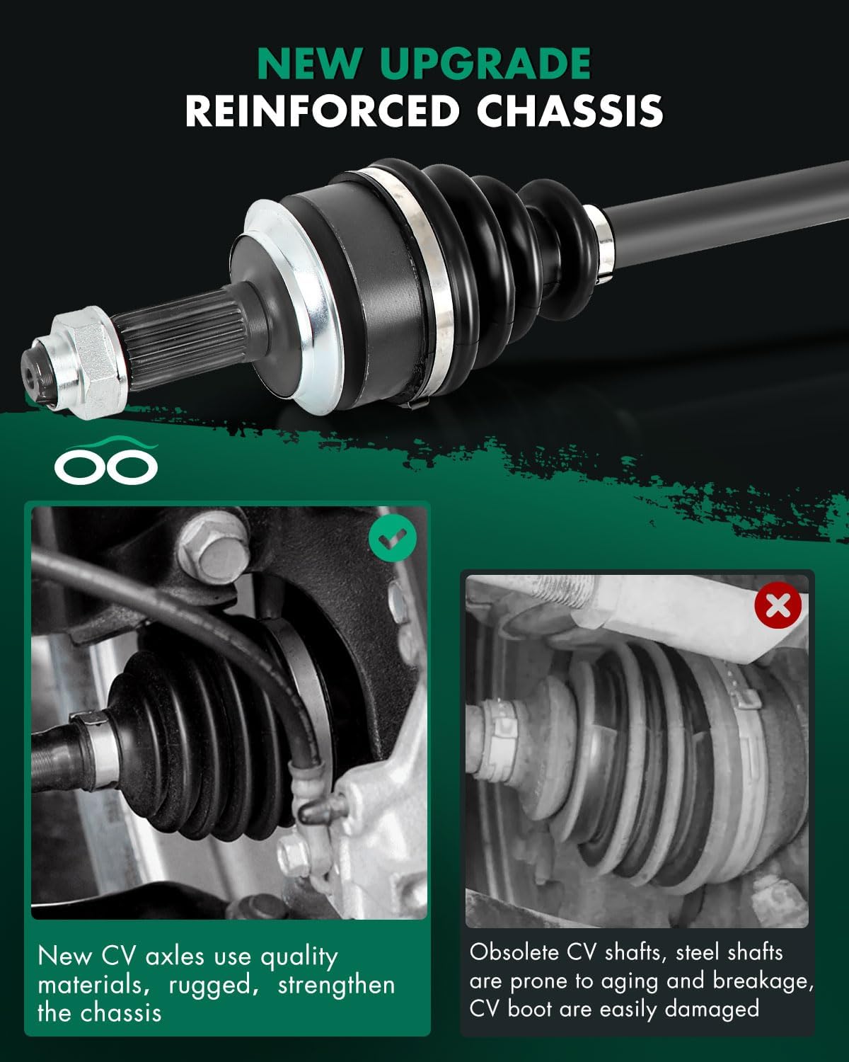 SCITOO Front Left CV Axle Shaft Assembly Compatible with 2006-2015 for Honda Civic 1.8L 66-4232 Driver Side