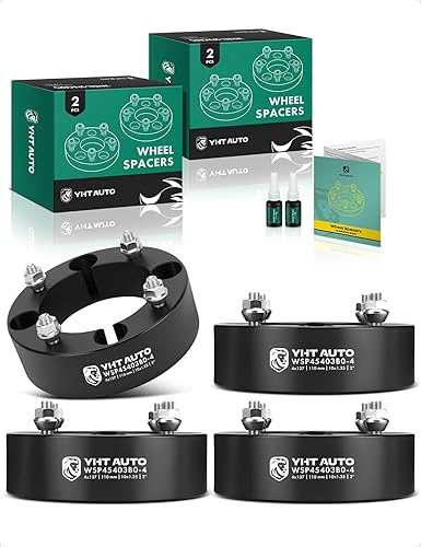 Miniatura 12 de YHTAUTO Espaciadores de rueda para todoterreno 4x137mm 2 pulgadas con M10 x 1.25 y 110mm de diámetro central. Compatible con Bombardier, Can-Am