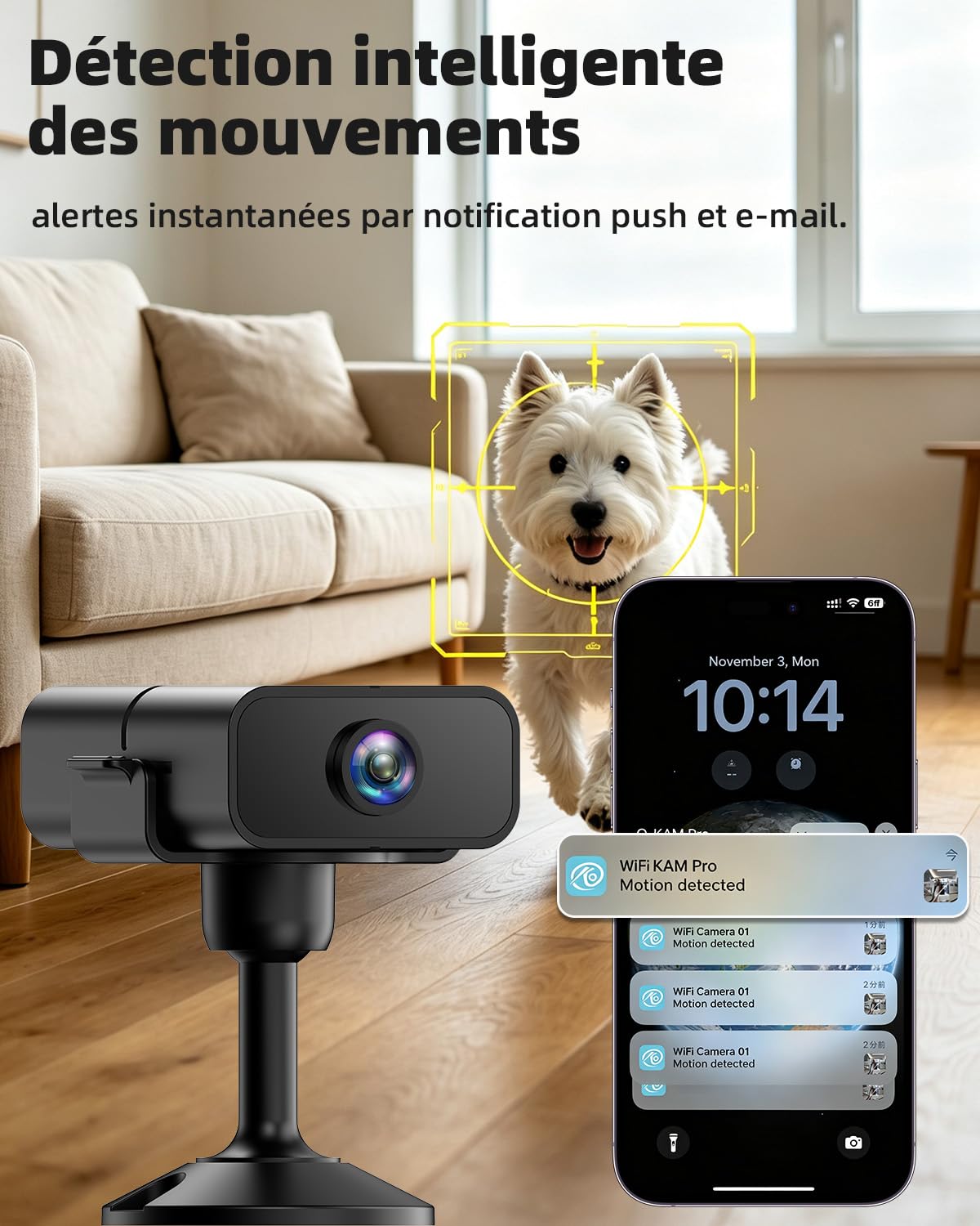 Mini Telecamera Wifi Interno, Telecamera Spia Videocamera