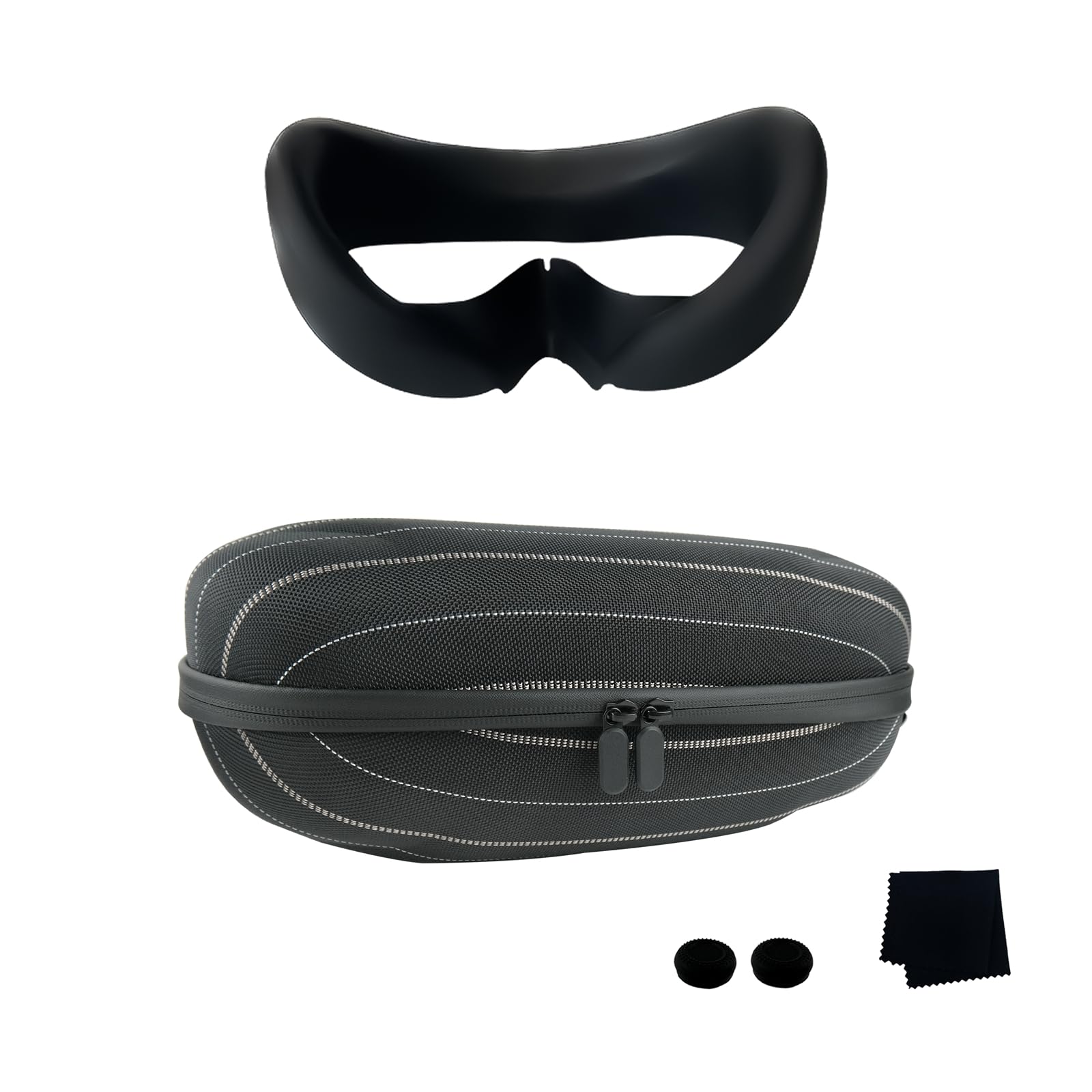borsa da viaggio rigida adatta a Pico4 Pro VR, per il set di accessori Pico4, adatto per l'uso all'aperto e in viaggio (set1 Nero)