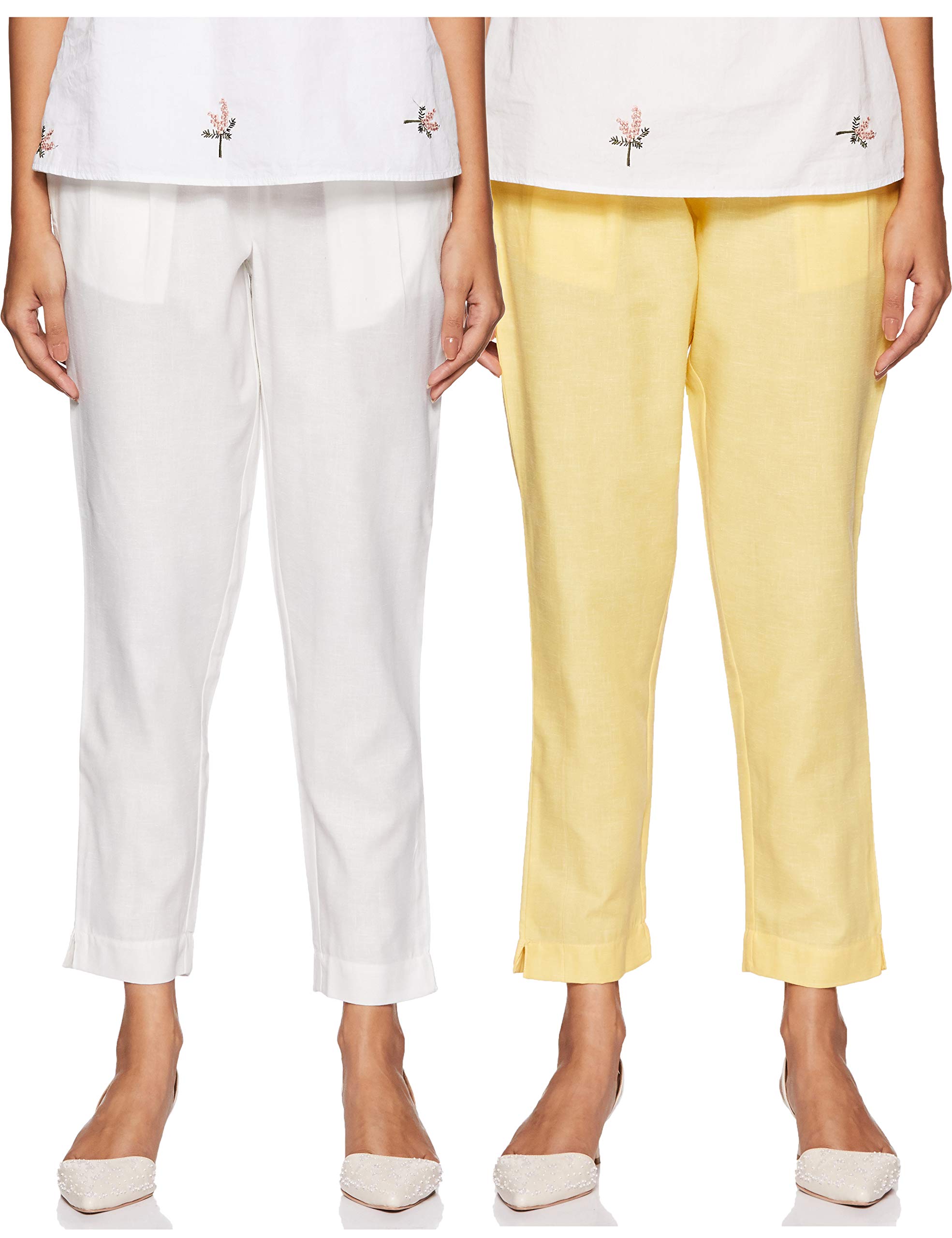 BitterlimeWomen's Capri Pants (Pack of 2)