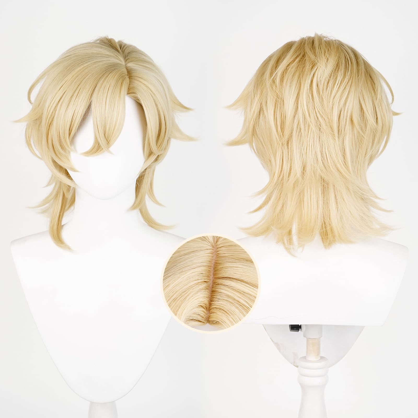 Honkai Star Rail Character Cosplay Wig for cosplay events Anime Exhibition, Party & Halloween (Aventurine) - Image 2