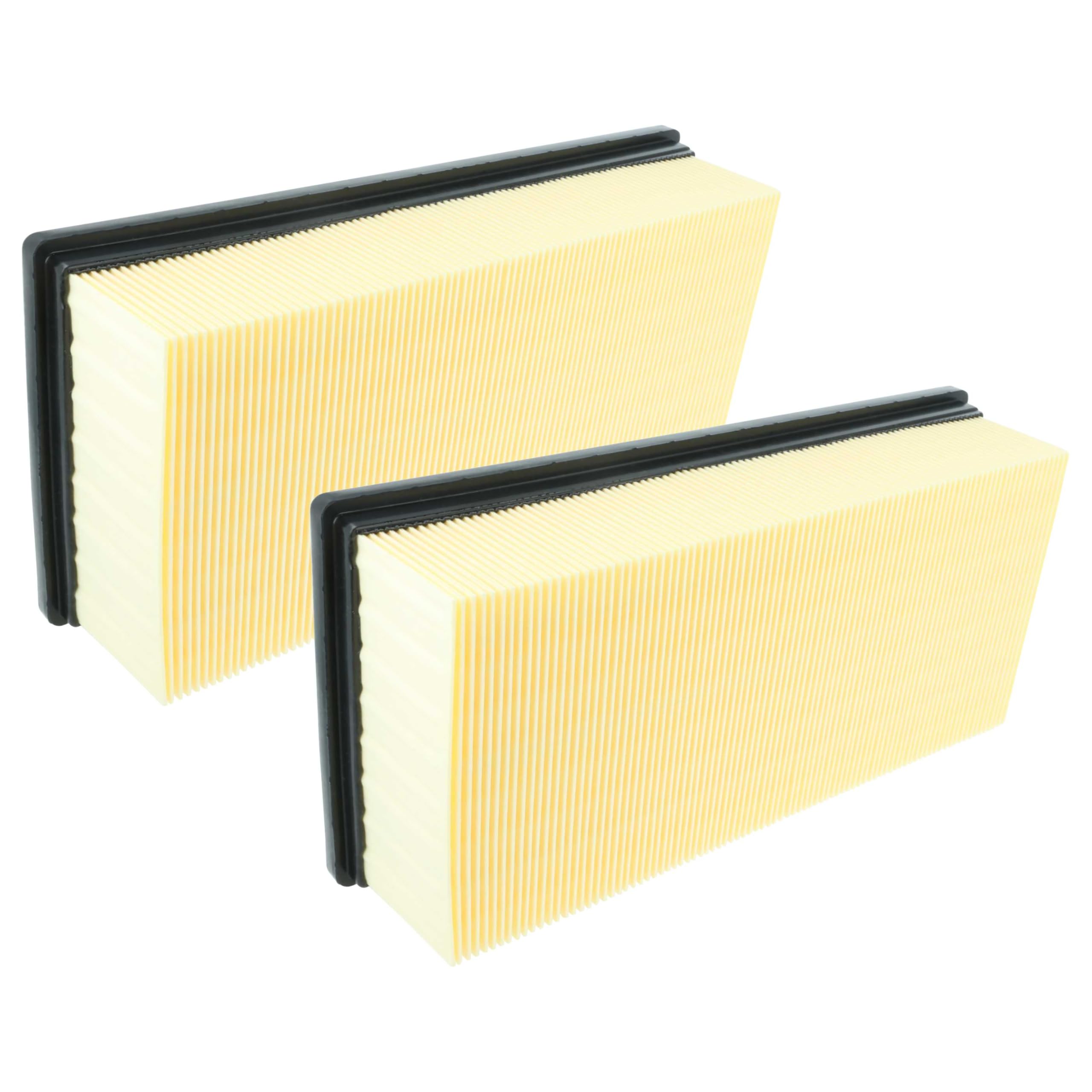 vhbw 2x filtro a pieghe piatte sostituisce Kärcher 6.907-276.0 per aspiratore industriale, aspirapolvere - Elemento filtrante