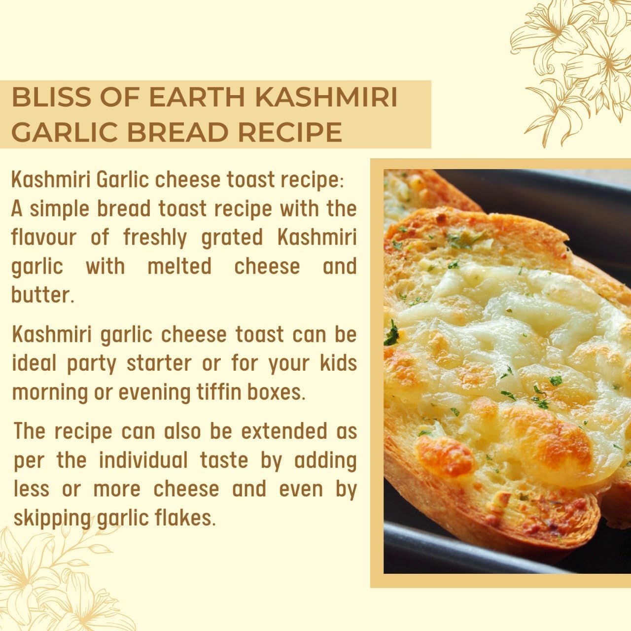 BLISS OF EARTH Naturally Organic Kashmiri Garlic 200 gm Single Clove, Kashmiri Ek Pothi Lahsun, Snow Mountain Garlic