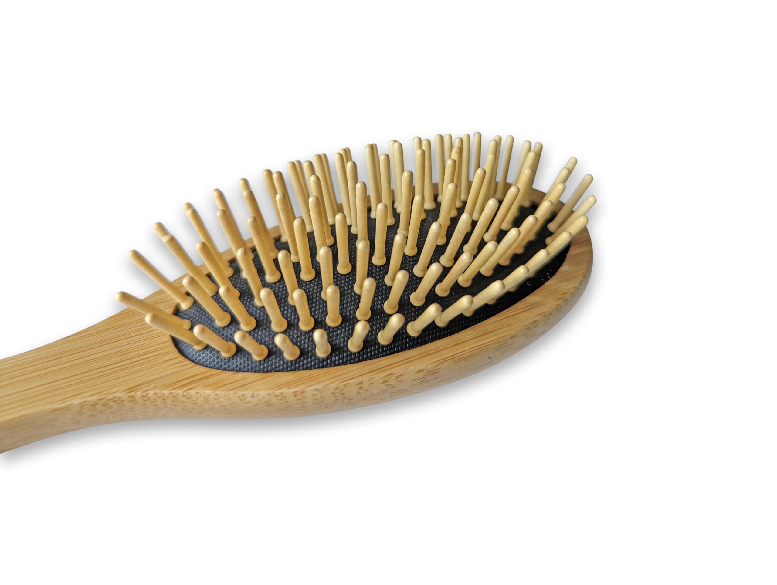 Juego de 2 cepillos y peines de madera para el cabello, cerdas de madera natural para desenredar y peinar suavemente, diseño ecológico para tus artículos esenciales diarios para el