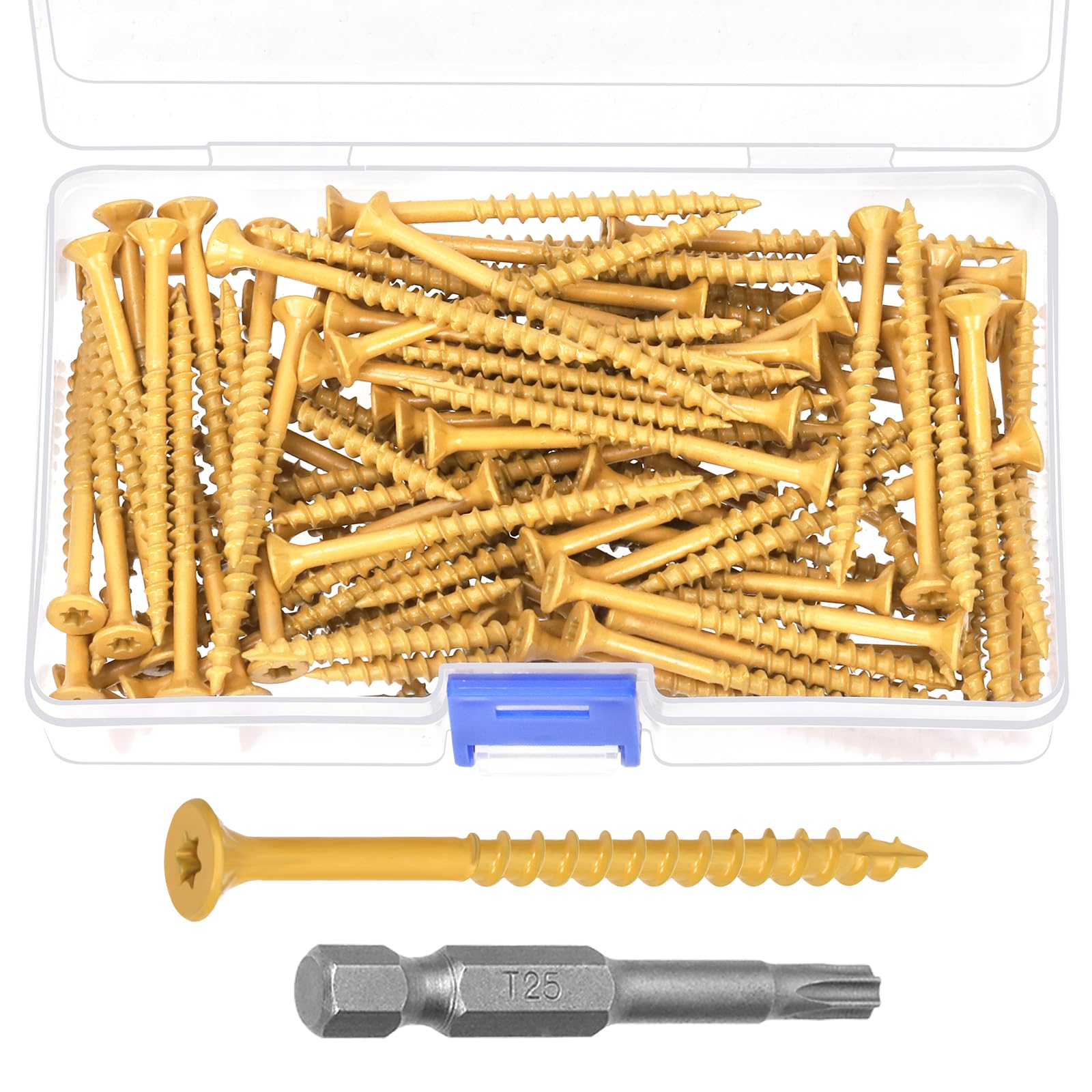 Wokape 101PCS #9 x 2-1/2 In Wood Screw Assortment Kit