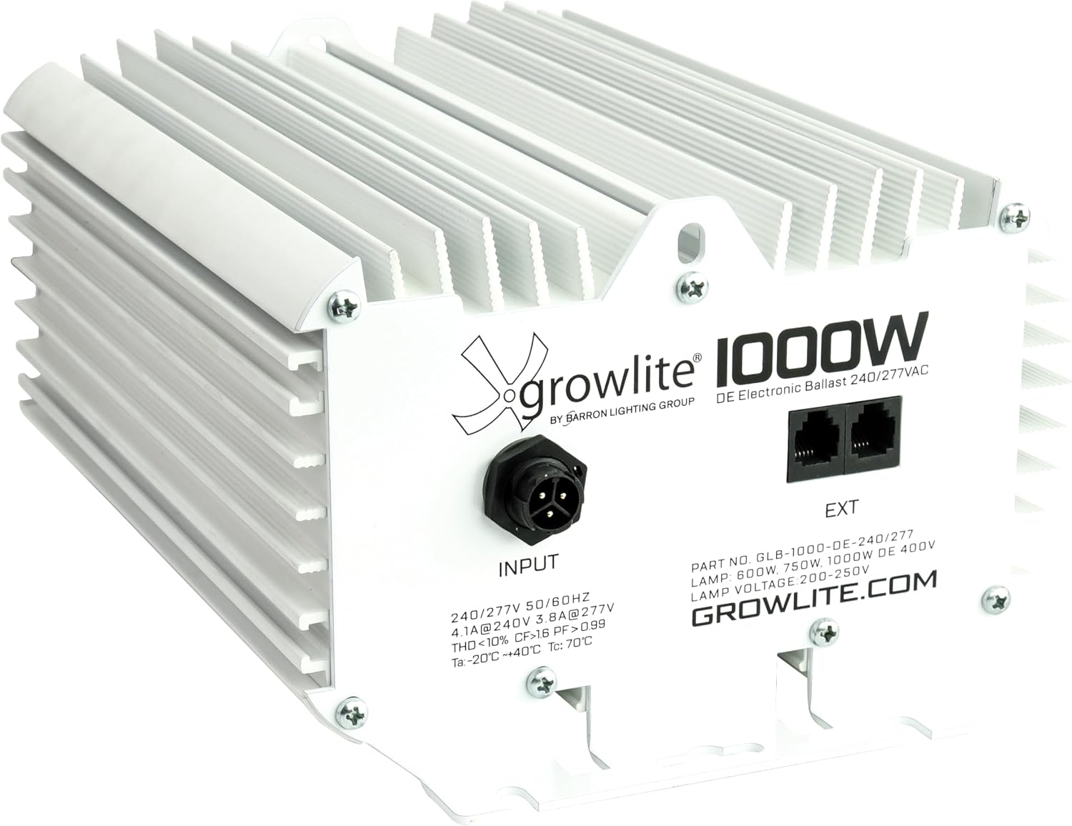 1000W Electronic Ballast – 240–277V ONLY (Not 120V) – High Pressure Sodium (HPS) / Metal Halide (MH) Grow Light Ballast Replacement – Dimmable, Commercial Grade