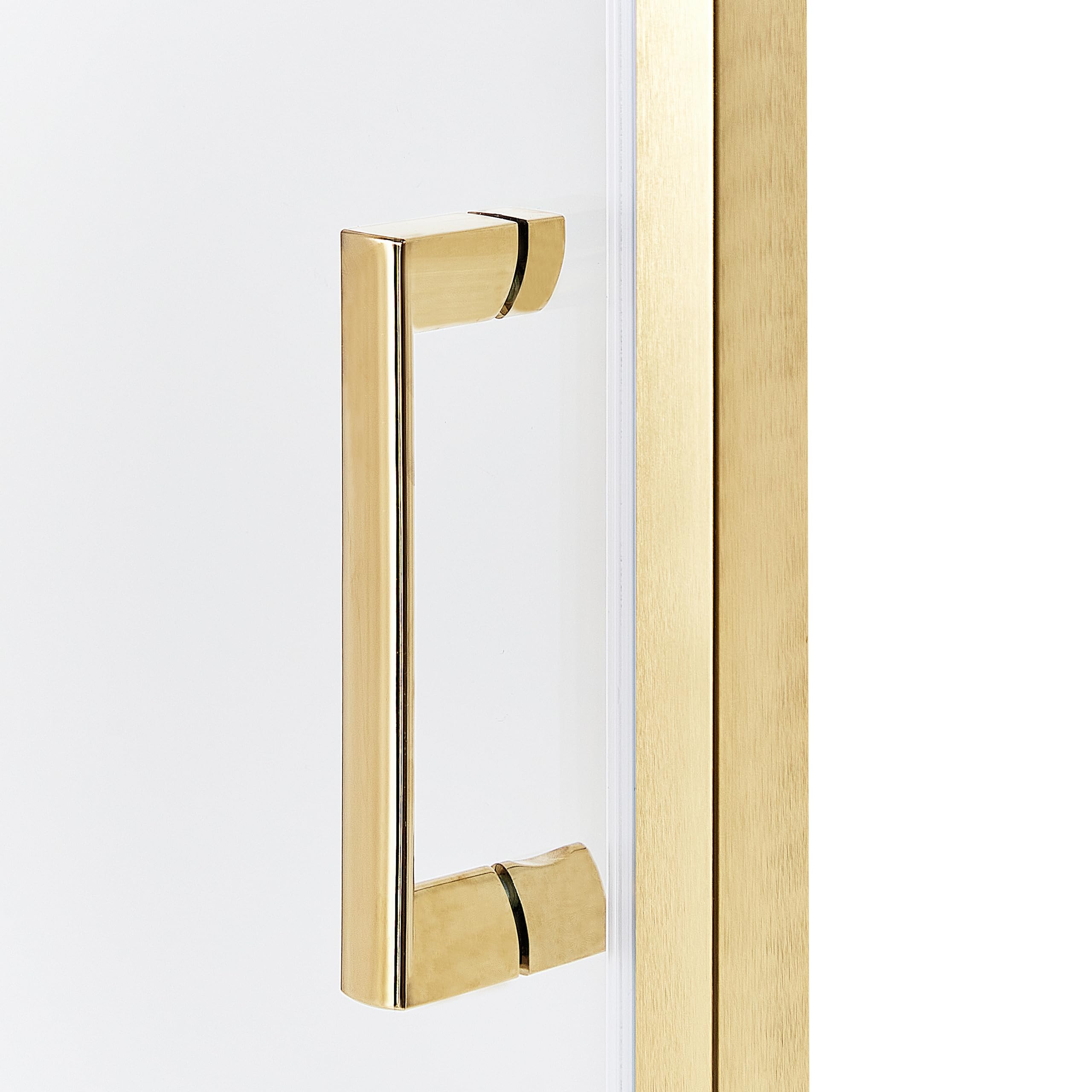 Cabina de ducha cuadrada de vidrio templado una puerta dorado 80 x 80 x 185 cm Darli