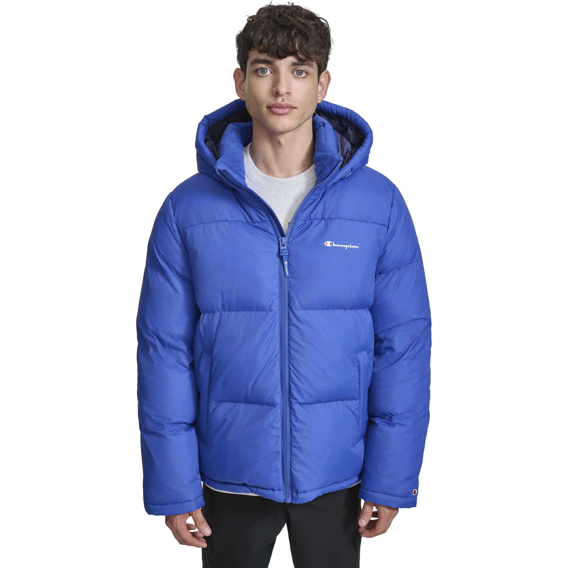 Champion Men's Quilted Hooded Puffer Giacca Uomo