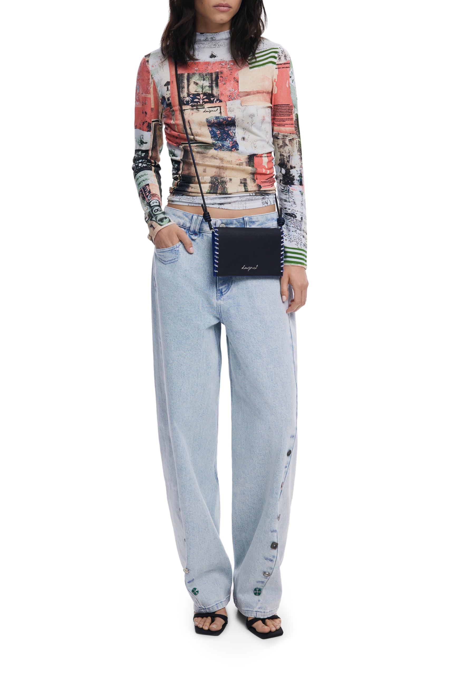 DESIGUAL PORTAFOGLIO DONNA NERO