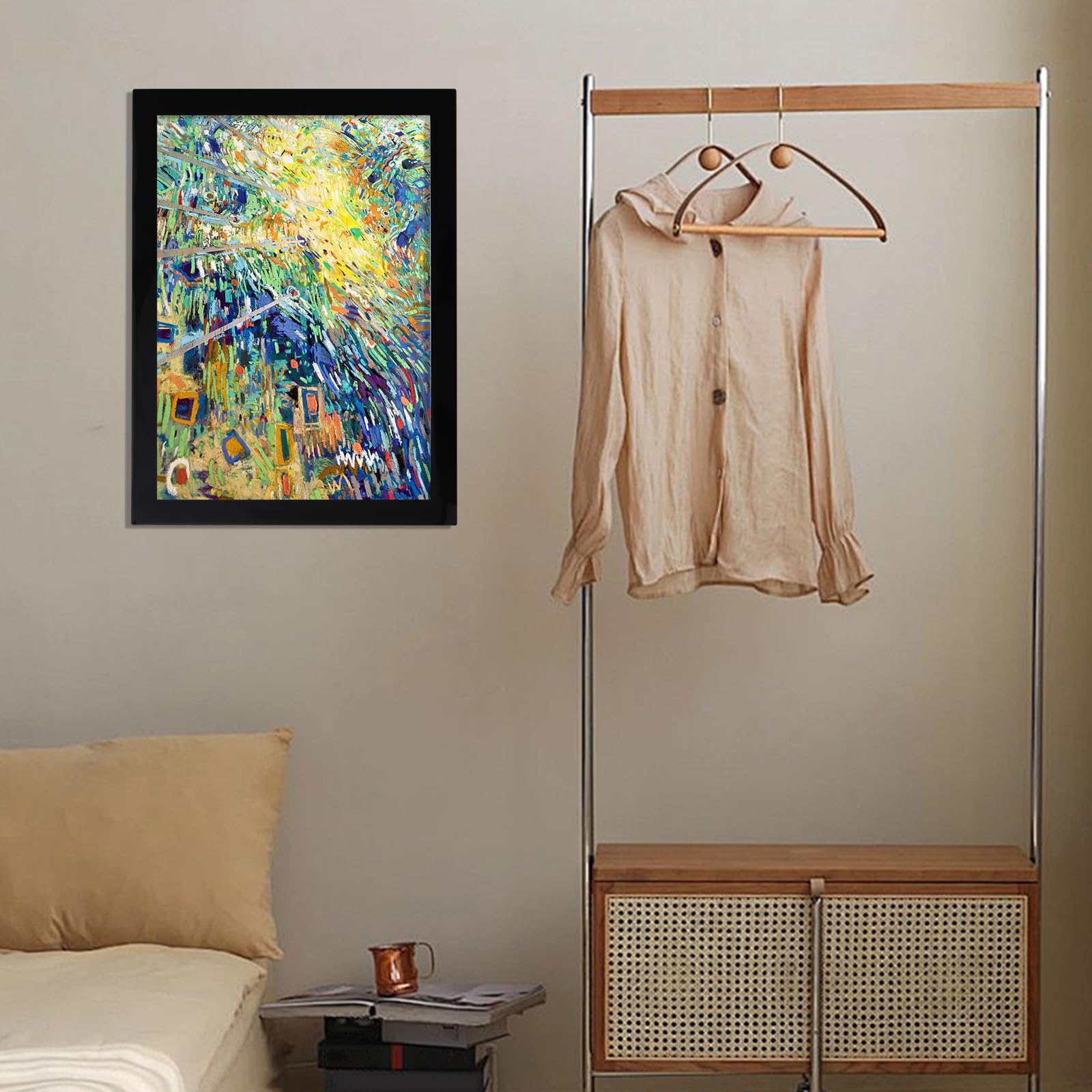 10 Stück Diamond Painting Rahmen 30x40 cm, Magnetische Bilderrahmen Schwarz Selbstklebend Bilderrahmen für Diamant Malerei, Kunstgemälden und Wanddekoration