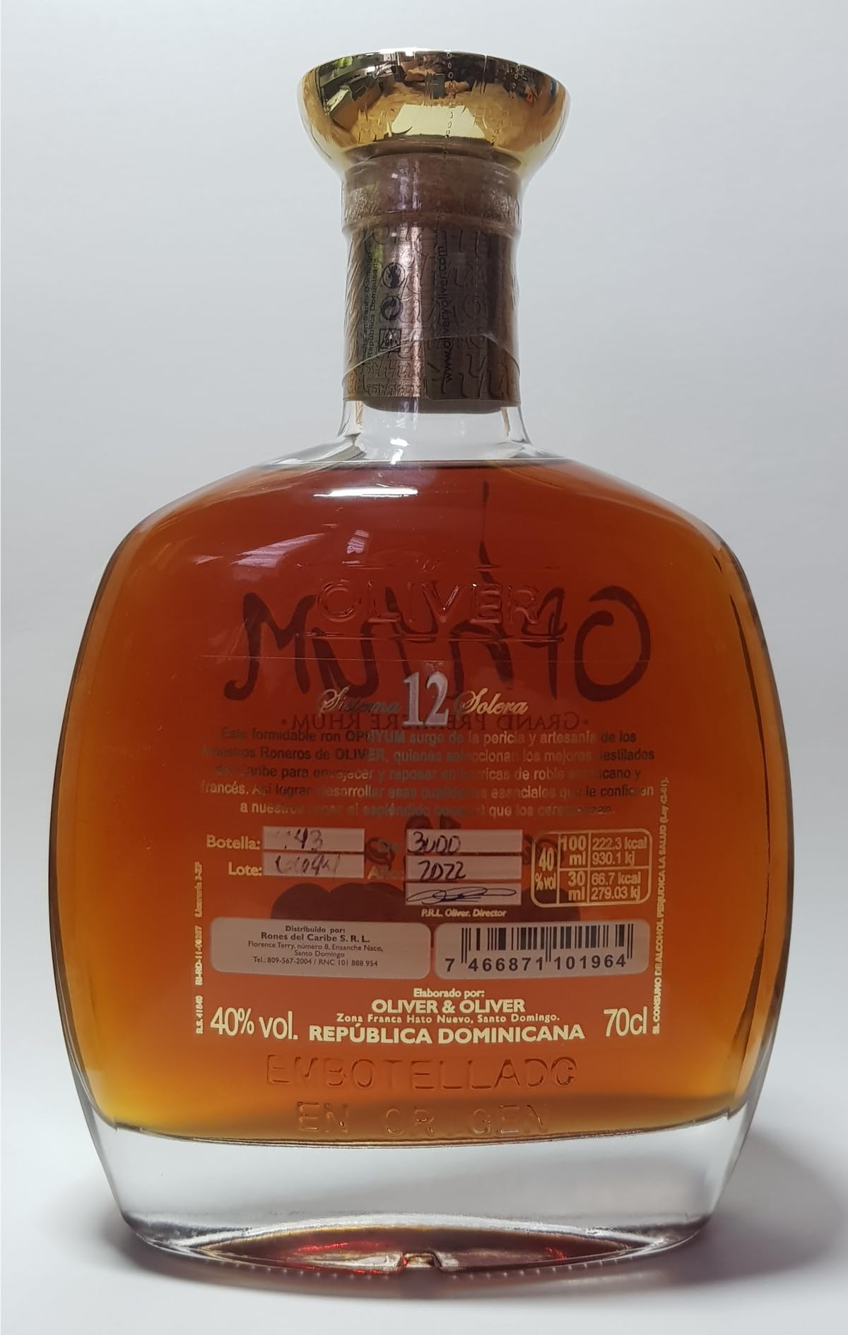 Ophyum 12 Metódo Solera Grand Premiere Rhum 40% Vol. 0,7l in Geschenkbox
