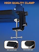 Vista 5 de Brazo de Micrófono QuadCast, Brazo para Micrófono para Blue Yeti, HyperX QuadCast, SoloCast, Fifine AM8 y la mayoría de Micrófonos, Soporte