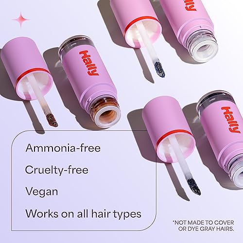 Miniatura 4 de HALLY Brow Pal  Midnight  Kit de tinte temporal de cejas  Fórmula segura y vegana fácil de aplicar en casa, obtengo cejas de aspecto más completo en