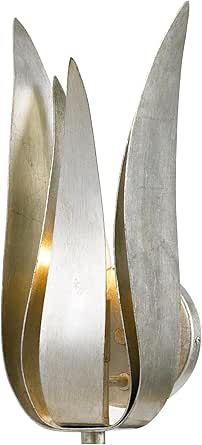 Crystorama Broche 1 Light Antique Silver Sconce