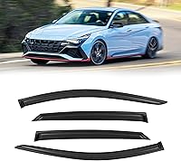 Vista 375 de Visera de ventana para Chevy Silverado 1500/GMC Sierra 1500/Avalanche/Suburban Crew Cab 2007-2013, protectores de lluvia, deflector de ventilación