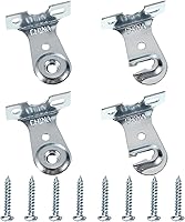 Vista 1 de Sumnacon Metal Window Shade Brackets-4PCS Roller Shade Hardware Outside Mount with Screws,Sturdy Roller Shades Bracket for Living