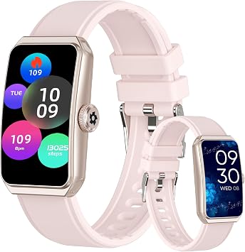 Health Fitness Tracker Watch for Men Women, Pink | 1.47" HD, 24/7 Heart Rate, Blood Oxygen, Sleep Monitor, 100+ Sports Modes, IP68