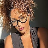 Vista 4 de Zeelool Elegante marco de gafas de ojo de gato sin montura para mujeres con lente transparente sin receta Felicia VHP0189