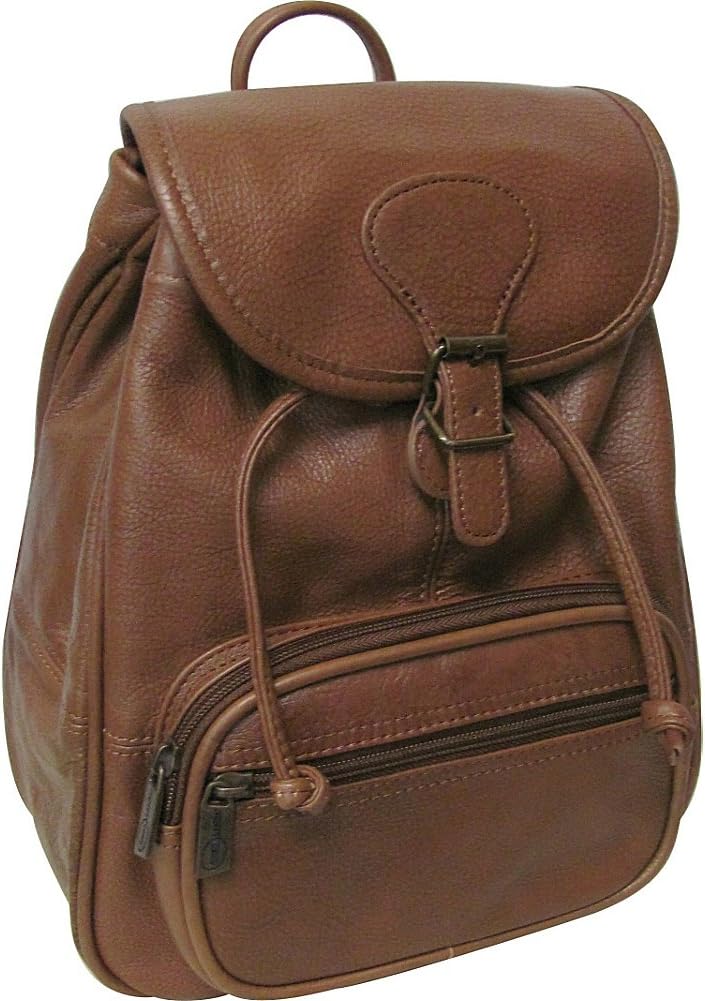 Ladies' Leather Mini Backpack - Black (#1820-0)