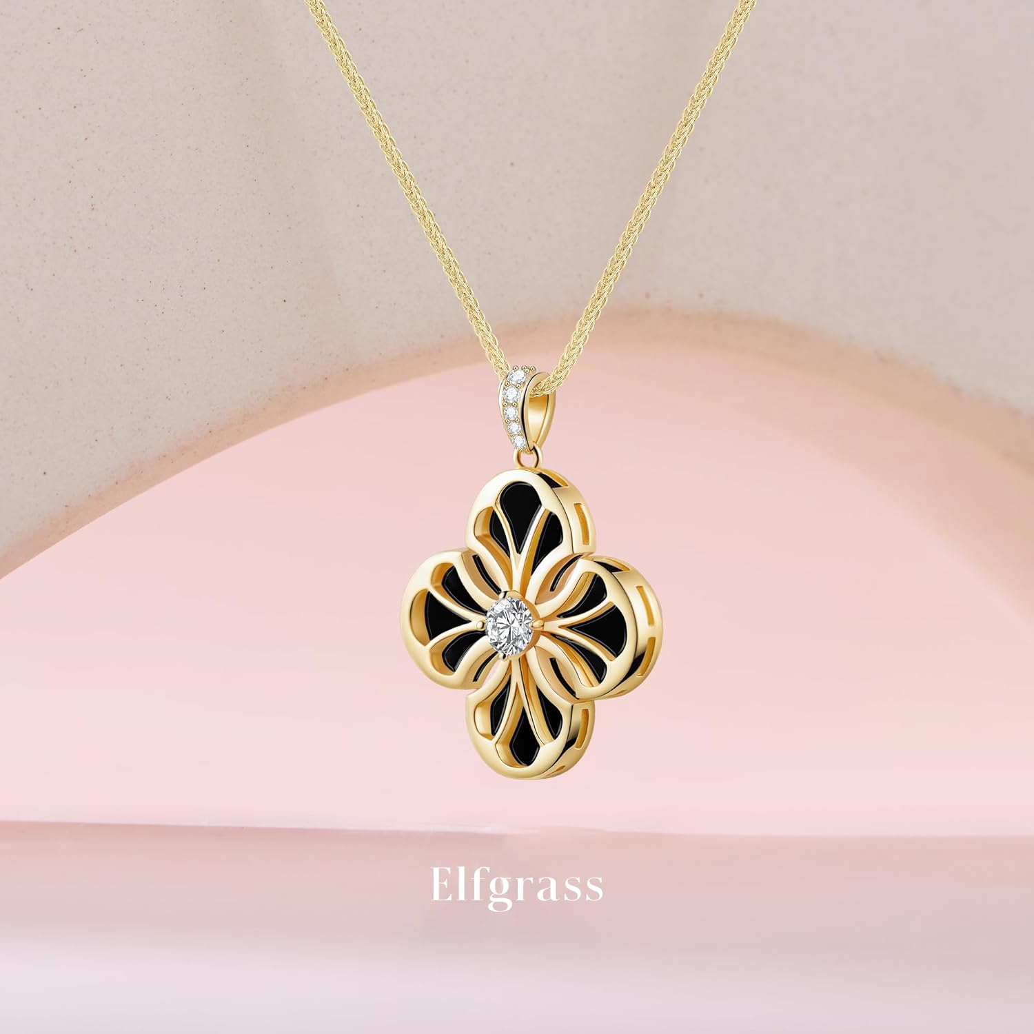 925 Sterling Silver Platinum Plated Four Leaf Clover Necklace for Women Mother of Pearl Pendant with CZ Dainty Fashion Jewelry Gift for Wife, Mom, Daughter or Girlfriend - Image 6