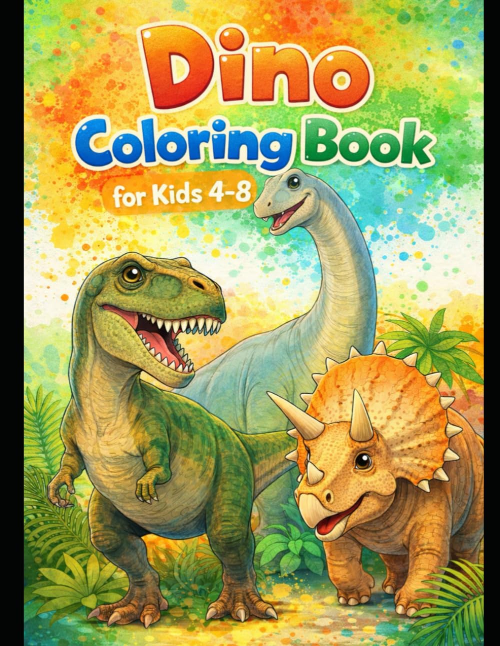 Dino World Coloring Book for Kids