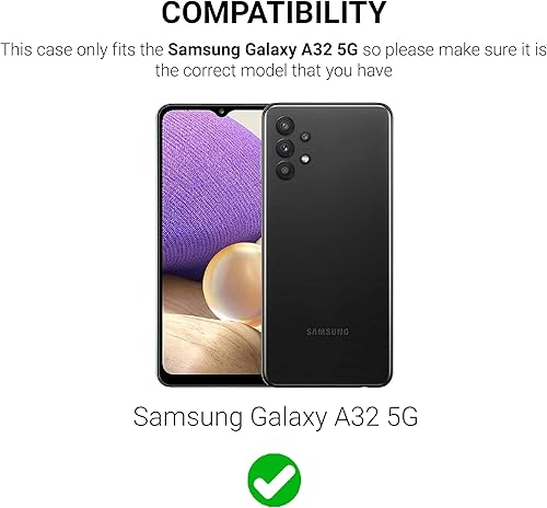 Miniatura 2 de Funda para Samsung Galaxy A32 5G, funda protectora suave y delgada con diseño de fibra de carbono TPU cepillado, funda delgada y duradera para