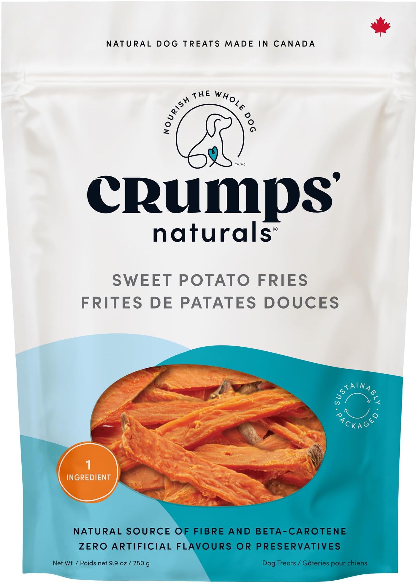 Crumps' Naturals Sweet Potato Fries 280G/9.9 Oz,Brown