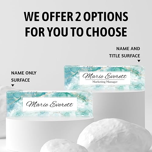 Miniatura 2 de Placa de identificación para escritorio  Placa de nombre de escritorio personalizada  Accesorios de escritorio de oficina de acrílico  Regalos