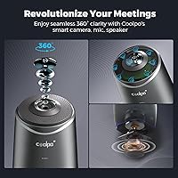 Vista 2 de Camera 360, 4K Video Conference Room Camera System, Webcam, AI Driven Speaker Tracking, Noise Cancellation, Works with Zoom, Google Meet, Teams and