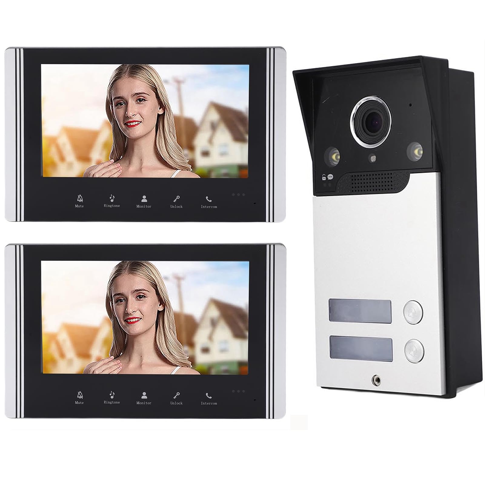 Interphone vidéo couleur avec interphone bidirectionnel pour portail