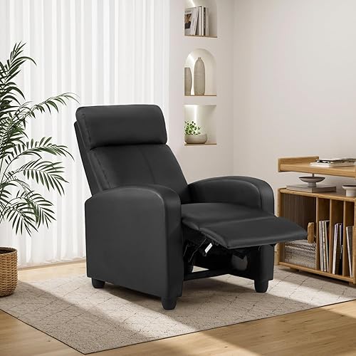 Miniatura 120 de BestMassage - Sillón reclinable para sala de estar Moderno sofá con respaldo alto, asiento para cine en casa con soporte lumbar (con masaje,